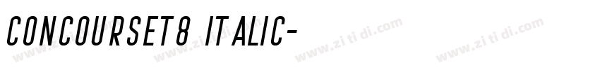 ConcourseT8 Italic字体转换